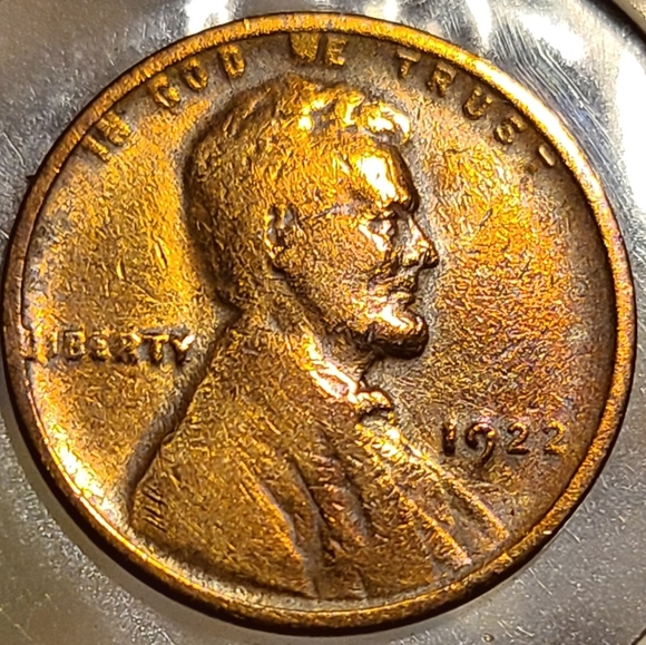 1922 no D Lincoln Wheat Cent Penny error coin - Picture 1 of 2